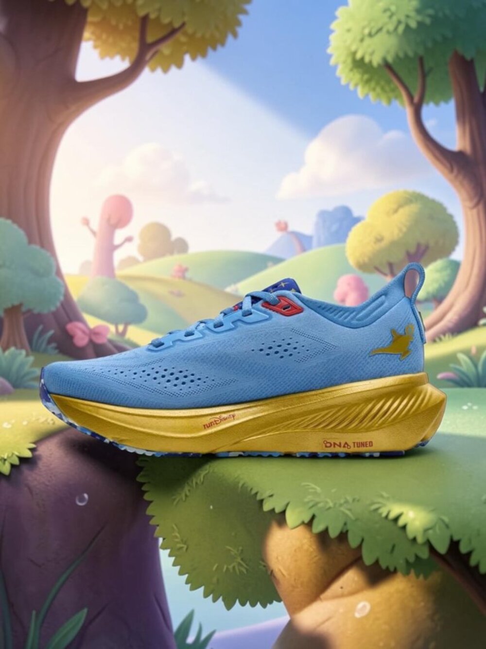 Brooks Glycerin 23 x Disney Genie Aladdin Womens Running Shoes Blue Gold NEW - Picture 3 of 7